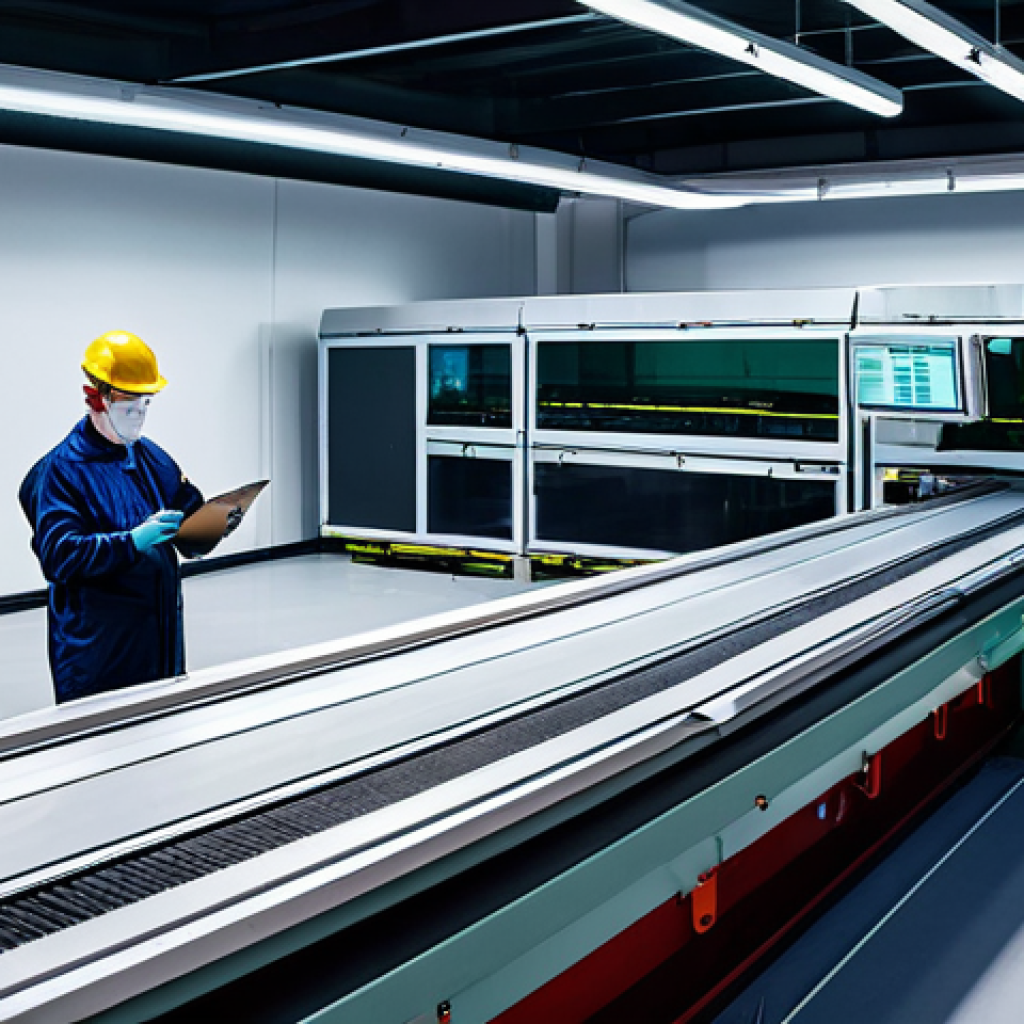 A wide, professional shot of a modern, clean waste sorting facility in a vibrant European city. Advanced robotic arms with optical scanners are precisely identifying and separating various recycled materials on high-speed conveyor belts. The facility is brightly lit with energy-efficient LED lights, showcasing a highly automated and efficient process. A professional, fully clothed technician in modest work attire is monitoring the operations from a control room, reflecting innovation and progress in sustainable resource management. This image emphasizes precision and technological advancement in waste transformation. Safe for work, appropriate content, fully clothed, professional dress, perfect anatomy, correct proportions, natural pose, well-formed hands, proper finger count, natural body proportions, high-quality, professional photography.